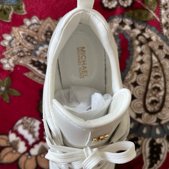 Michael Kors Georgie Trainer Tech Canvas/Optic White Model 43F8GEFS4D New in Box - Picture 9 of 11
